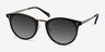 Sun Nostalgia Charcoal AcetateSunglass Frames from EyeBuyDirect, Angle View