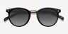 Sun Nostalgia Charcoal AcetateSunglass Frames from EyeBuyDirect, Closed View