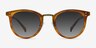 Sun Nostalgia Cinnamon Acetate-metalSunglass Frames from EyeBuyDirect, Front View