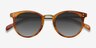 Sun Nostalgia Cinnamon Acetate-metalSunglass Frames from EyeBuyDirect, Closed View