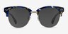 Swift Blue Mosaic AcetateSunglass Frames from EyeBuyDirect, Front View