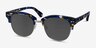 Swift Blue Mosaic AcetateSunglass Frames from EyeBuyDirect, Angle View
