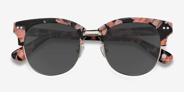 Swift Floral AcetateSunglass Frames from EyeBuyDirect, Closed View
