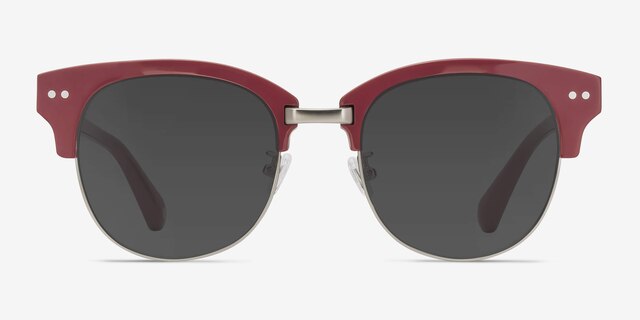 Swift Red AcetateSunglass Frames from EyeBuyDirect, Front View