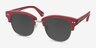 Swift Red AcetateSunglass Frames from EyeBuyDirect, Angle View