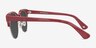 Swift Red AcetateSunglass Frames from EyeBuyDirect, Side View