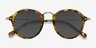 Atmos Green Floral AcetateSunglass Frames from EyeBuyDirect, Closed View
