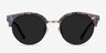 Samba Floral Gold Plastic-metalSunglass Frames from EyeBuyDirect, Front View