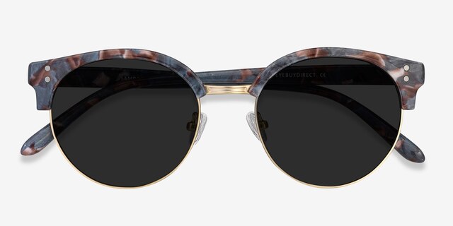 Samba Floral Gold Plastic-metalSunglass Frames from EyeBuyDirect, Closed View