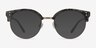 Samba Dark Marble Plastic-metalSunglass Frames from EyeBuyDirect, Front View