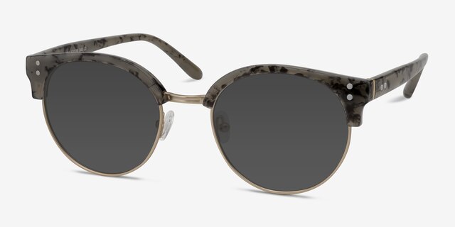 Samba Dark Marble Plastic-metalSunglass Frames from EyeBuyDirect, Angle View