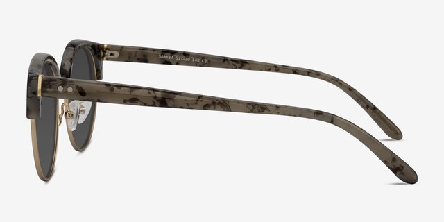 Samba Dark Marble Plastic-metalSunglass Frames from EyeBuyDirect, Side View