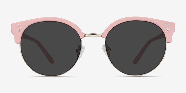 Samba Pink Plastic-metalSunglass Frames from EyeBuyDirect, Front View