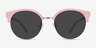 Samba Pink Plastic-metalSunglass Frames from EyeBuyDirect, Front View