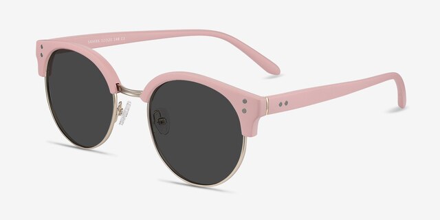 Samba Pink Plastic-metalSunglass Frames from EyeBuyDirect, Angle View