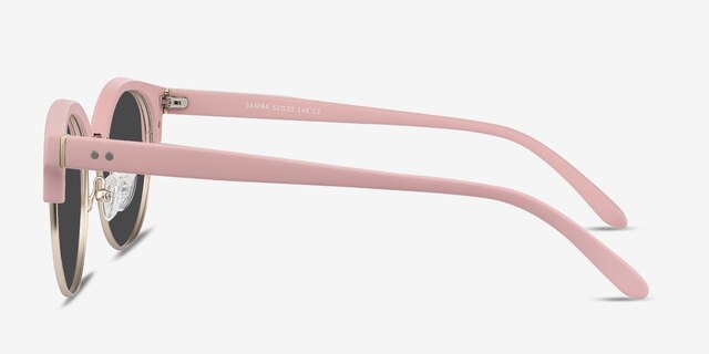Samba Pink Plastic-metalSunglass Frames from EyeBuyDirect, Side View