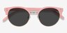 Samba Pink Plastic-metalSunglass Frames from EyeBuyDirect, Closed View