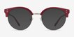 Samba Red Plastic, MetalSunglass Frames from EyeBuyDirect, Front View