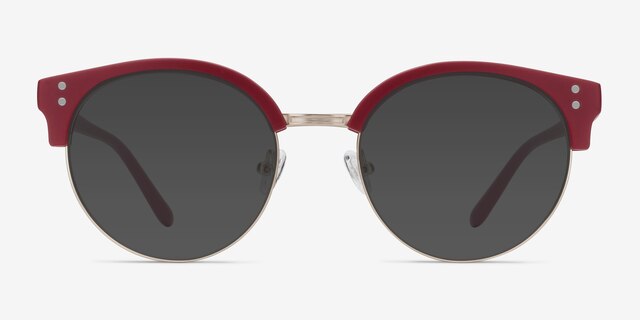 Samba Red Plastic-metalSunglass Frames from EyeBuyDirect, Front View