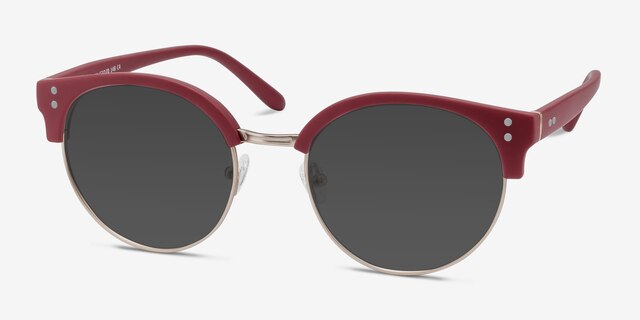 Samba Red Plastic-metalSunglass Frames from EyeBuyDirect, Angle View