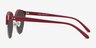 Samba Red Plastic-metalSunglass Frames from EyeBuyDirect, Side View
