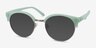 Samba Mint Frost Plastic-metalSoleil de Lunette de vue d'EyeBuyDirect, Vue d'Angle