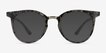 Lulu Gray Floral MetalSunglass Frames from EyeBuyDirect, Front View