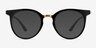 Lulu Noir Plastic-metalSoleil de Lunette de vue d'EyeBuyDirect, Vue de Face