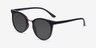 Lulu Noir Plastic-metalSoleil de Lunette de vue d'EyeBuyDirect, Vue d'Angle