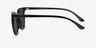 Lulu Noir Plastic-metalSoleil de Lunette de vue d'EyeBuyDirect, Vue de Côté