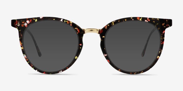 Lulu Floral Plastic-metalSunglass Frames from EyeBuyDirect, Front View