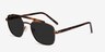 Decode Tortoise Brown Acetate-metalSunglass Frames from EyeBuyDirect, Angle View