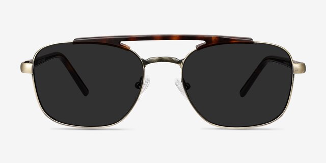 Decode Tortoise Bronze Acetate-metalSunglass Frames from EyeBuyDirect, Front View
