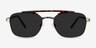 Decode Tortoise Bronze Acetate-metalSunglass Frames from EyeBuyDirect, Front View