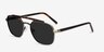 Decode Tortoise Bronze Acetate-metalSunglass Frames from EyeBuyDirect, Angle View