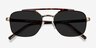 Decode Tortoise Bronze Acetate-metalSunglass Frames from EyeBuyDirect, Closed View