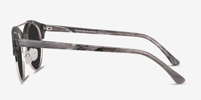 Sands Gray Acetate-metalSunglass Frames from EyeBuyDirect, Side View