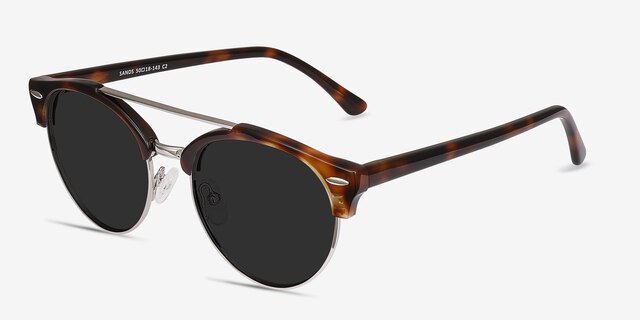 Sands Tortoise Acetate-metalSunglass Frames from EyeBuyDirect, Angle View