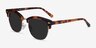 Strata Écailles Acetate-metalSoleil de Lunette de vue d'EyeBuyDirect, Vue d'Angle