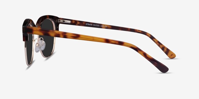 Strata Écailles Acetate-metalSoleil de Lunette de vue d'EyeBuyDirect, Vue de Côté