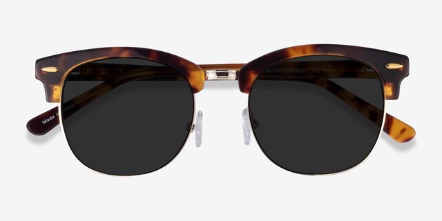 Strata Écailles Acetate-metalSoleil de Lunette de vue d'EyeBuyDirect, Vue Rapprochée