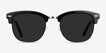 Strata Black Acetate, MetalSunglass Frames from EyeBuyDirect, Front View
