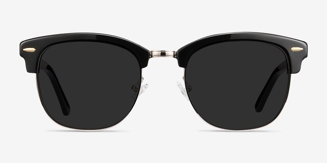 Strata Black Acetate-metalSunglass Frames from EyeBuyDirect, Front View