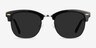 Strata Black Acetate-metalSunglass Frames from EyeBuyDirect, Front View