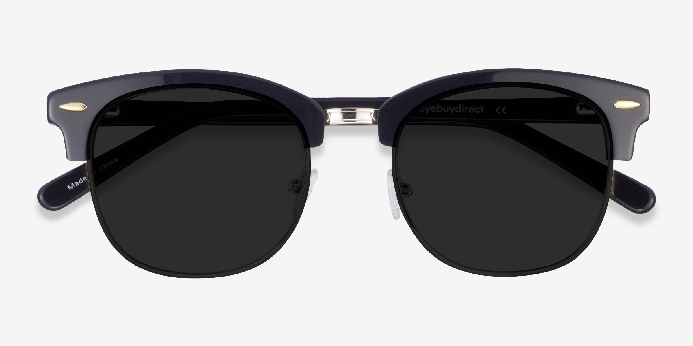 Strata Amplify Unisex Frame (Polarized) - Black/Black - New in Box Strata - Browline Black Frame Prescription Sunglasses  main image 4