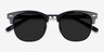 Strata Black Acetate-metalSunglass Frames from EyeBuyDirect, Closed View