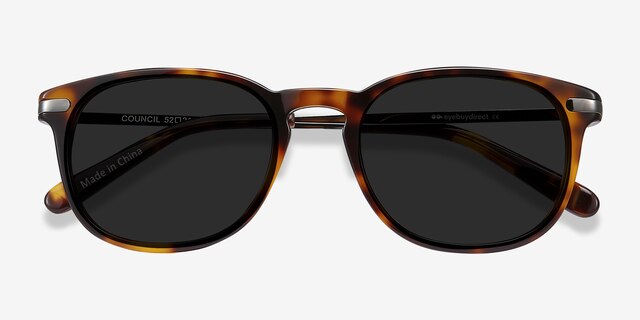 Council Écailles Acetate-metalSoleil de Lunette de vue d'EyeBuyDirect, Vue Rapprochée