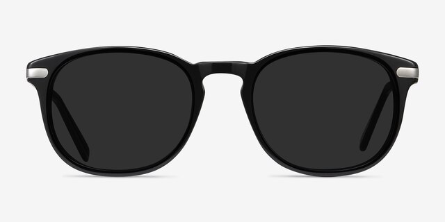 Council Black Acetate-metalSunglass Frames from EyeBuyDirect, Front View