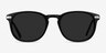 Council Black Acetate-metalSunglass Frames from EyeBuyDirect, Front View