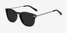 Council Black Acetate-metalSunglass Frames from EyeBuyDirect, Angle View